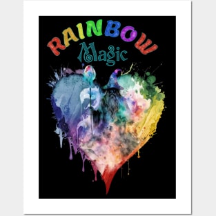 PRIDE Month Rainbow Magic Wizard Pride Heart Posters and Art